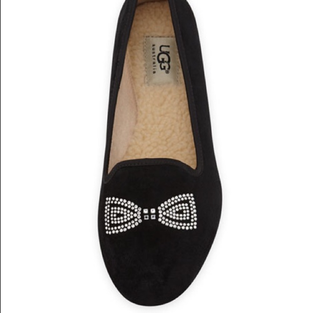 NWOT Swarovski UGG Alloway Bow Flats